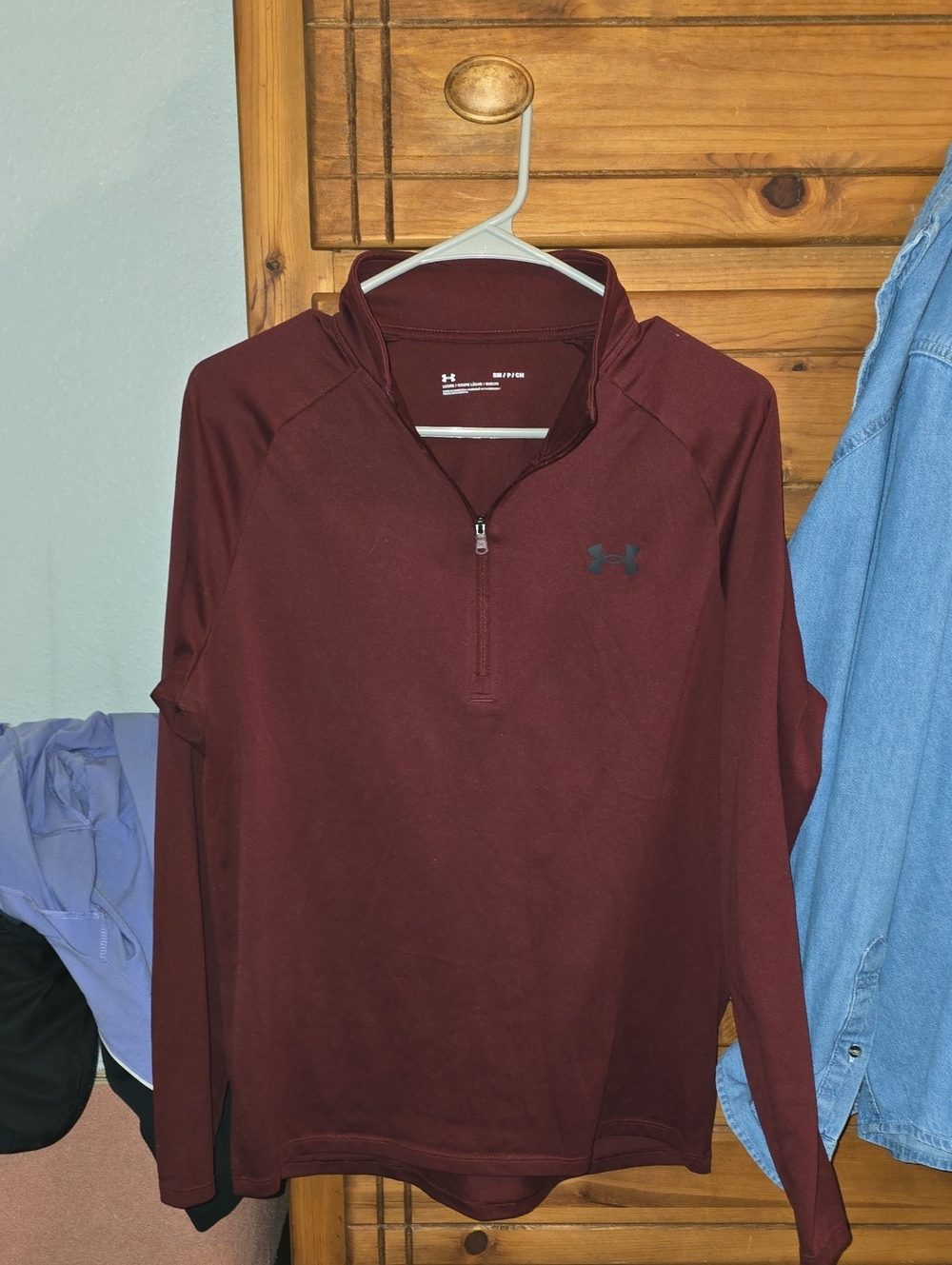 Under Armour Women's Maroon 1/4 Zip Performance Pullover